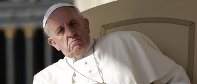 Resultado de imagen para Pope Francis angry