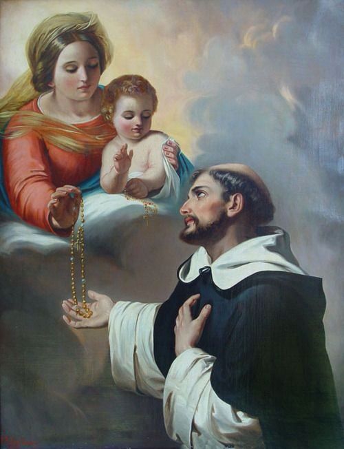 Image result for St. Dominic and the rosary